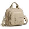 Mini Zaino in Nylon da Donna, Borsa a Tracolla Leggera con Tasche Multiple