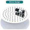 New ModelsRainfall Shower Head, 20cm Round 304 Stainless Steel Shower Head With Anti-blocking Silica Gel