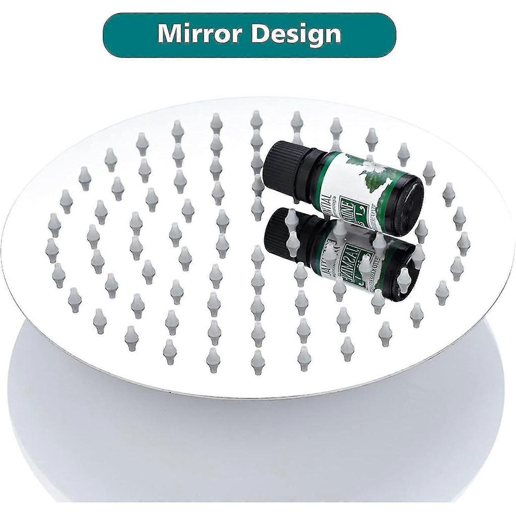 New ModelsRainfall Shower Head, 20cm Round 304 Stainless Steel Shower Head With Anti-blocking Silica Gel