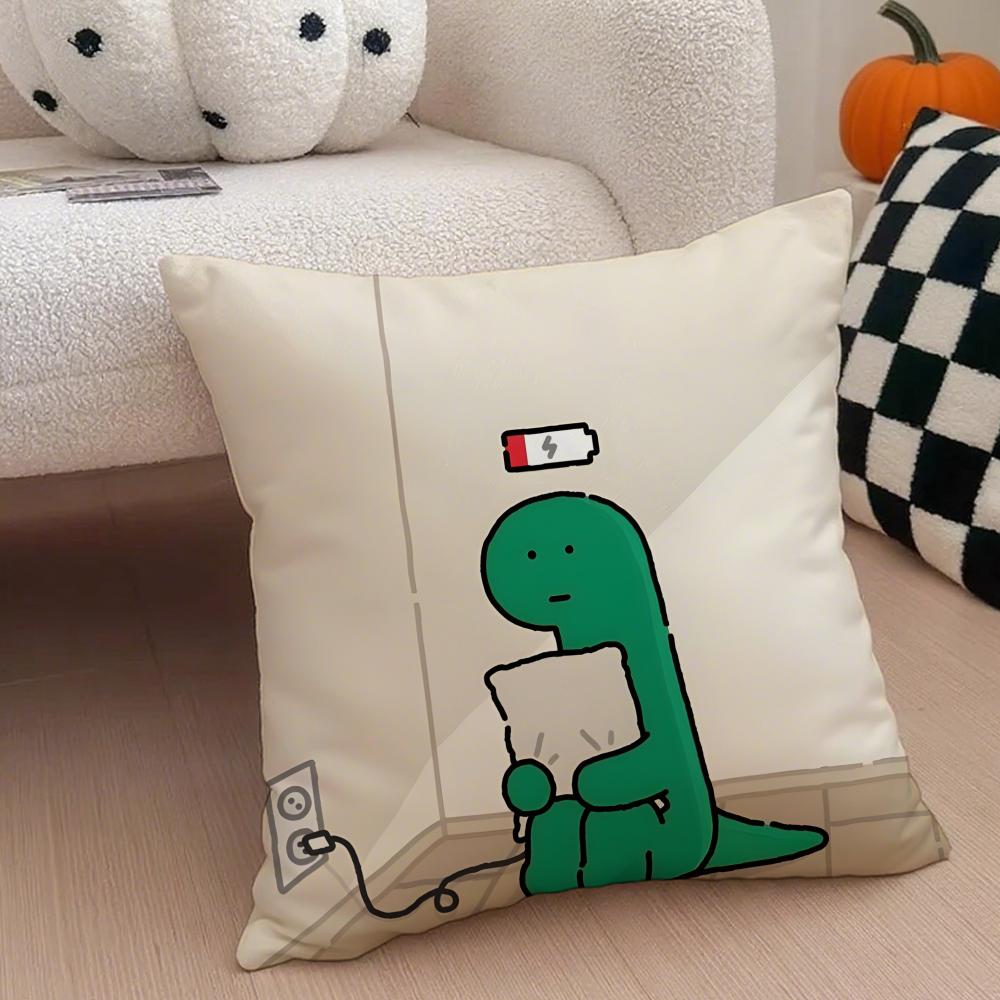 Interesting funny cartoon JJOGUMAN Cushion Cover Throw Pillow Cover Hidden Button Durable Polyester Chair Cushion