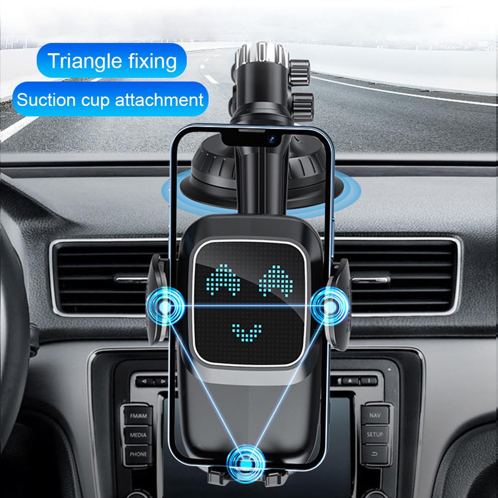 Car Air Vent Phone Mount 360 Degree Rotating Flexible Long Arm GPS Navigation Bracket with Suction Cup for 4.7-7.2 Inch Phone