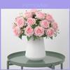 Rose Flower Bouquet Artificial Silk Wedding Decor Gift For Bridesmaids