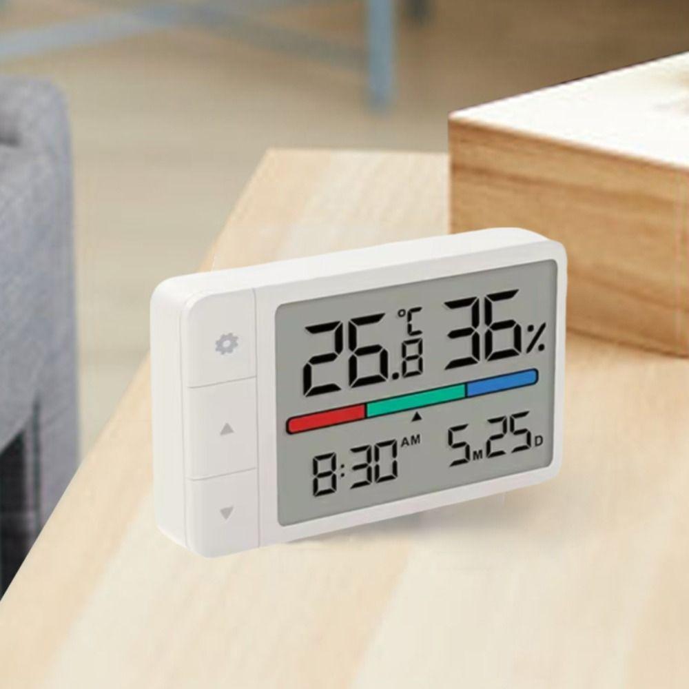 Large Screen Thermohygrometer Intelligent Temperature Sensor Multifunctional Thermometer  Garden
