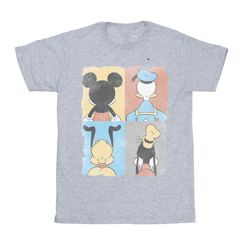 Disney Mens Mickey Mouse Four Backs T-Shirt