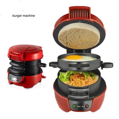 Burgermaker Sandwichmaker 3-in-1 Frühstücksmaker Omelett Toaster Burgermaker