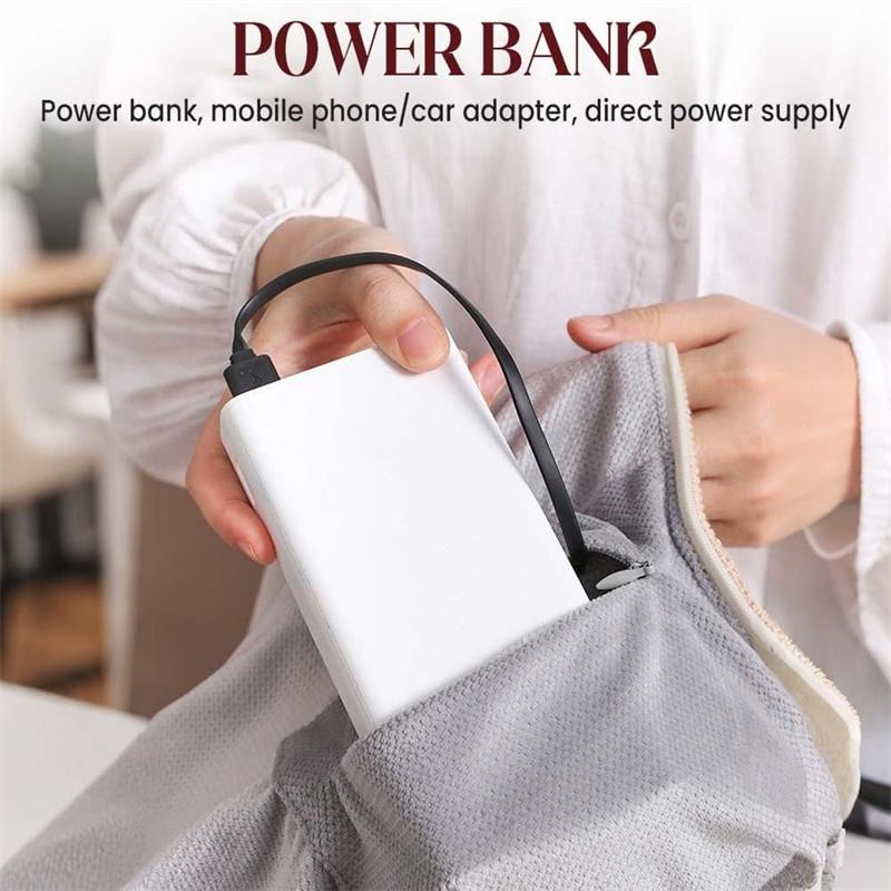 Winter Usb Electric Heated Blanket Wearable 3 Heating Level Heated Shawl Portable Body Warmer Blanket For Home Office Sofa Shawl