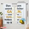 2pcs 2D Flat Printing Window Curtains Not Messy Garden Bee Oasis Polyester Without Electricity Holiday Decorations for Home