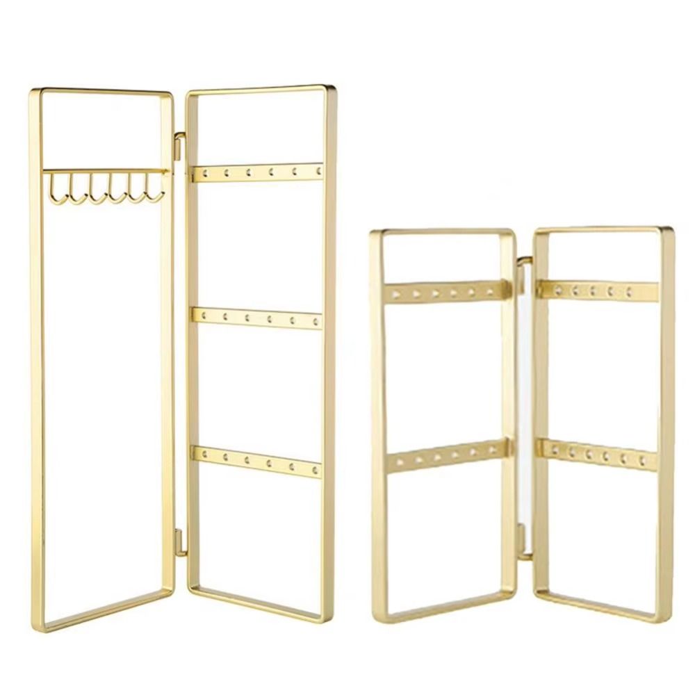 Nordic Style Jewelry Rack Foldable Earrings Storage Shelf Necklace Display Stand  Counter