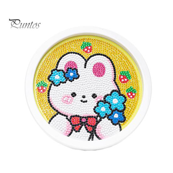 

Мультфильм панда узор горный хрусталь картина DIY дети ручная работа плитка кролик круглый горный хрусталь картина подарок на день рождения E