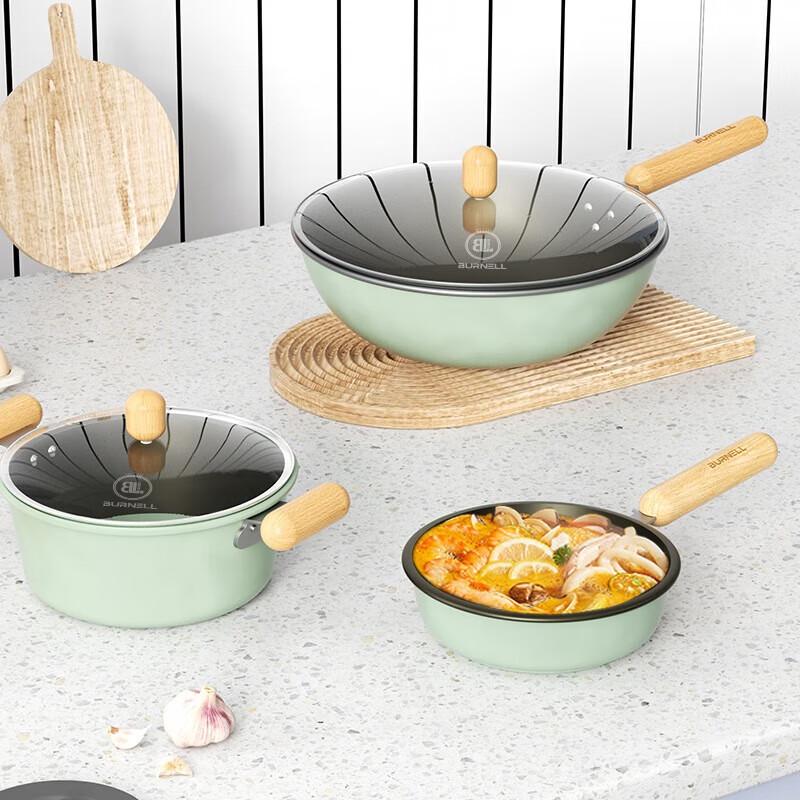 Burnell Titanium Cookware Set (3-Piece)