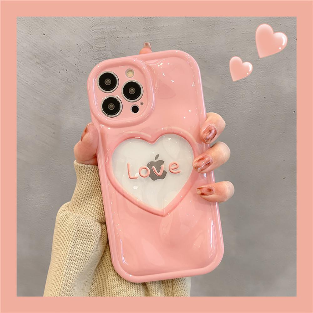 Cute cu inimă de dragoste roz, model 3d de meteoriți, husă de telefon rezistentă la șocuri, pentru Iphone 14 11 12 13 Pro Max, husă moale și frumoasă