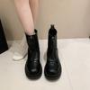 Fashion 2025New Autumn and Winter Fashionable Front Zipper Design Women's Short Boots Solid Color Round Toe Large Size Fashion Boots