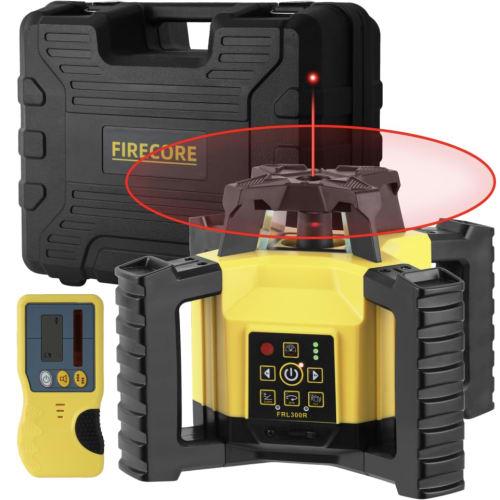 Firecore FRL300R Rotating Laser Level, High-Precision Laser, Self-Leveling, Rotating Laser Level, 300m Diameter, Level, Surveying, Leveling, for Small