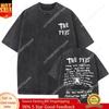Camiseta Vintage Lavada The 1975 about You Estampada Sendo Engraçado em Uma Língua Estrangeira Camiseta do Álbum Masculina Feminina Hip Hop Camiseta Casual