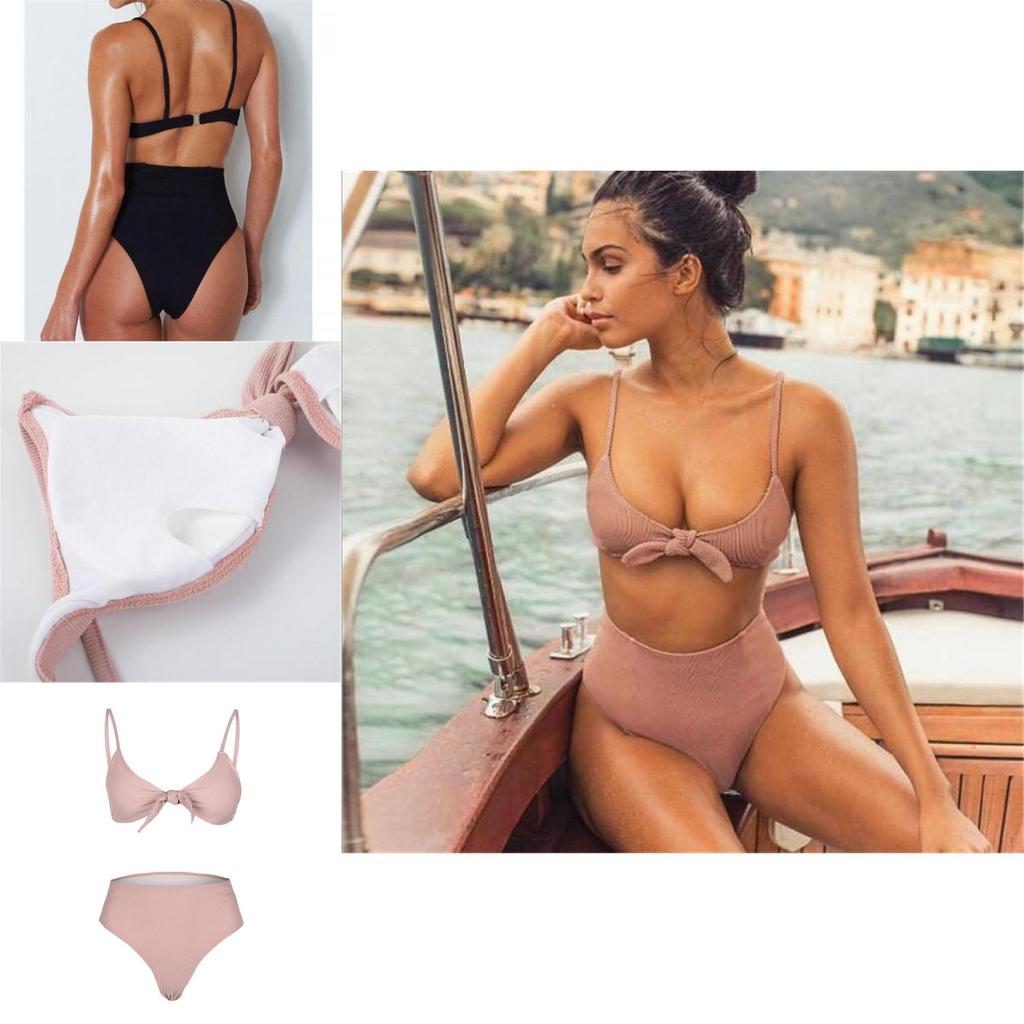 Premium Quality High Waist Swimwear For Women Featuring Elegant Push Up Padded Bikini Set