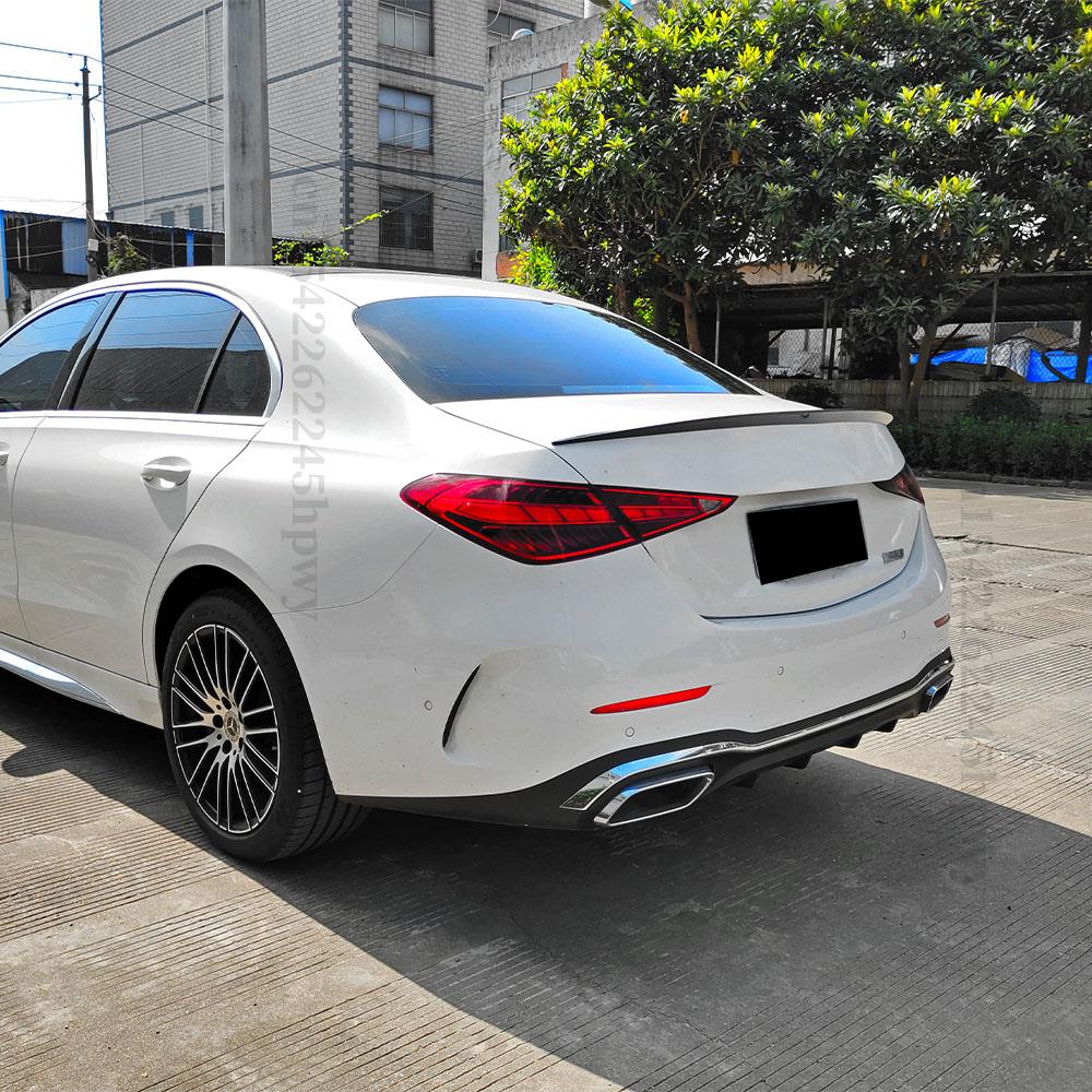 Partea exterioară a aripii spoilerului spate de înaltă calitate pentru Mercedes Benz C W206 Sedan 4 uși 2022 2023 Buza portbagaj AMG