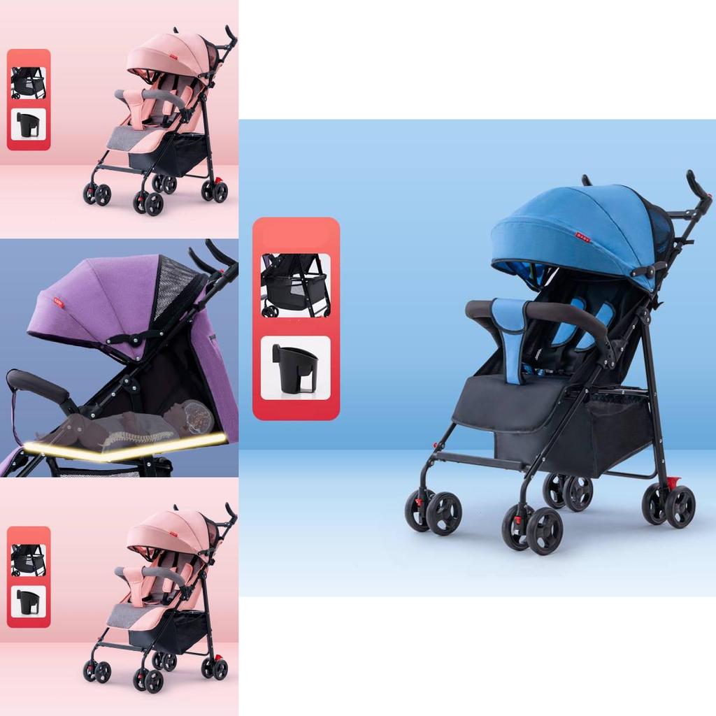 Lightweight Versatile Baby Stroller With Reclining Seat And Easy Folding Design For Comfortable Travel