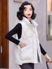 Women's Korean Style White Duck Down Vest - Autumn/Winter 2025, Short, Loose, Thickened, Versatile Sleeveless Outerwear