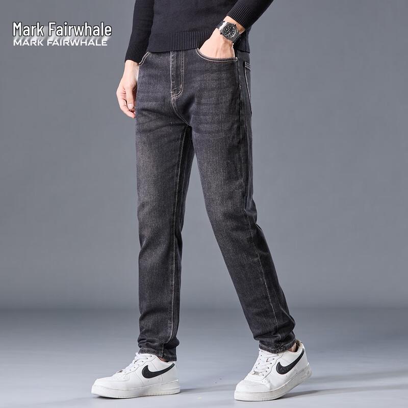 Mark Fairwhale Men's Straight-Leg Business Casual Jeans