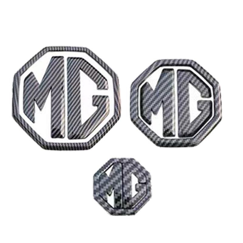 Car Front Grille Badge Cover Rear Trunk Lid Steering Wheel Sticker For Morris Garages MG ZS 5 7 6 Cyberster MG4 EV ES5 HS ONE GT