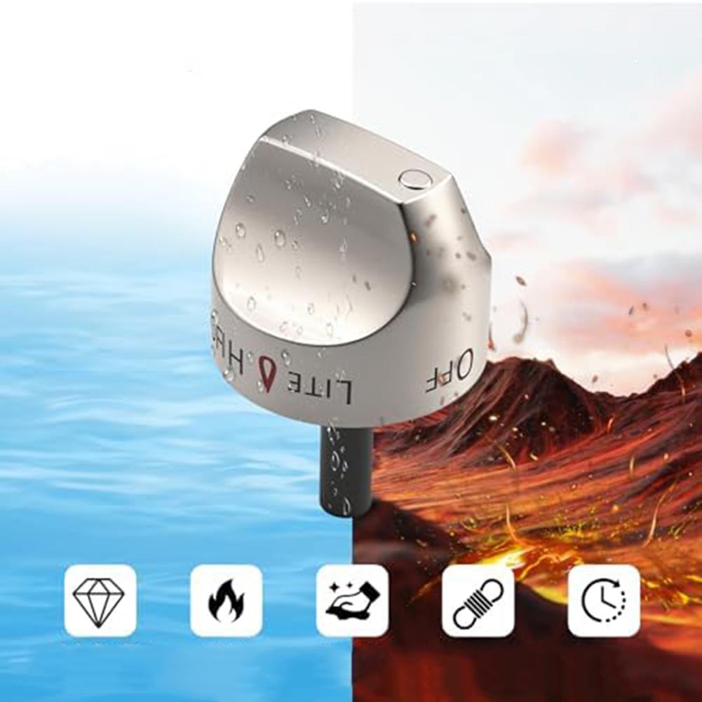 Replacement Burner Control Knob for GE Stoves Metal Fits CGS98 55SET1SS CGS985SET2SS Precise Temperature Control