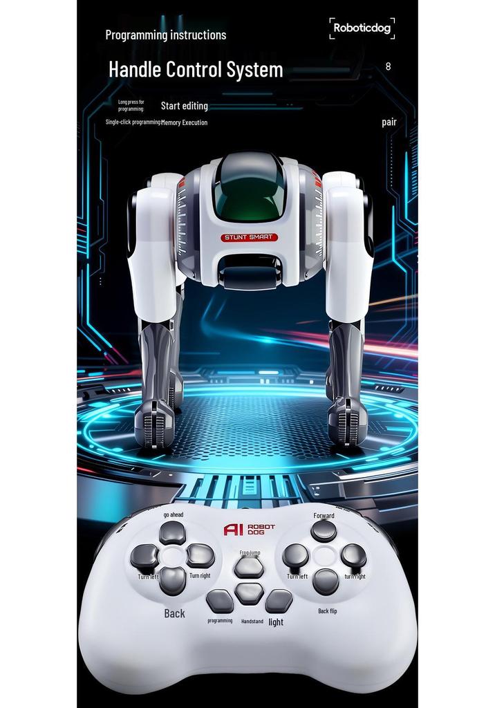 Yushu Bionic AI Robot Dog: Intelligent Remote-Controlled Pet with Somersault Ability