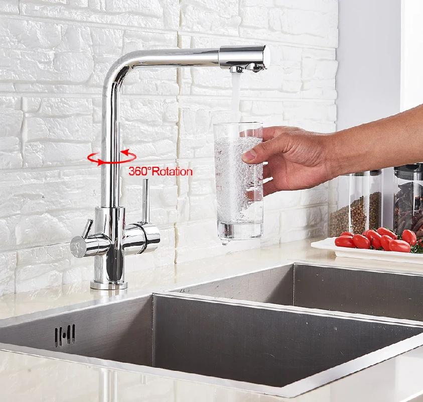 Luxury Waterfilter Tap Kitchen Faucets Mixer Drinking Water Filter Kitchen Faucet Sink Tap Hot Cold Water Tap For Kitchen