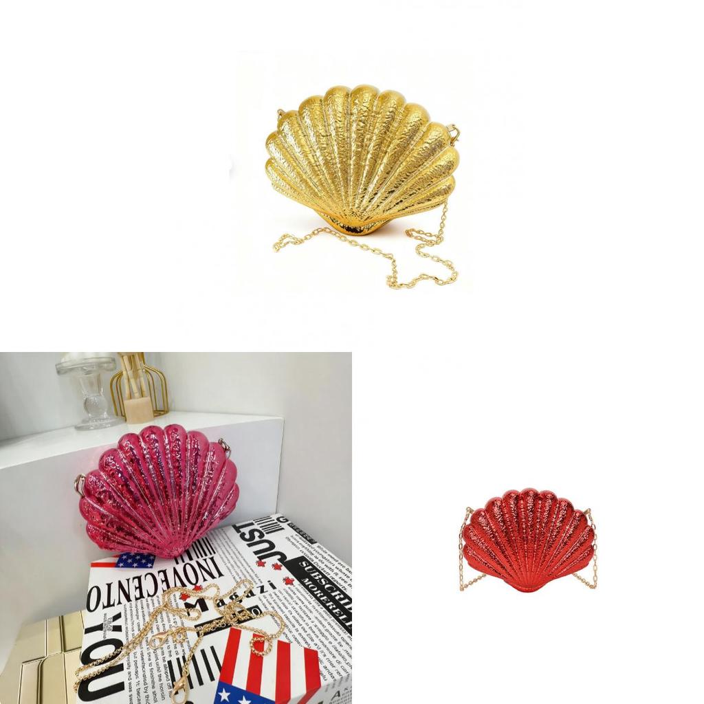 Acrylic Shell Bag Fashion Chain Shoulder Purse For Daily Use