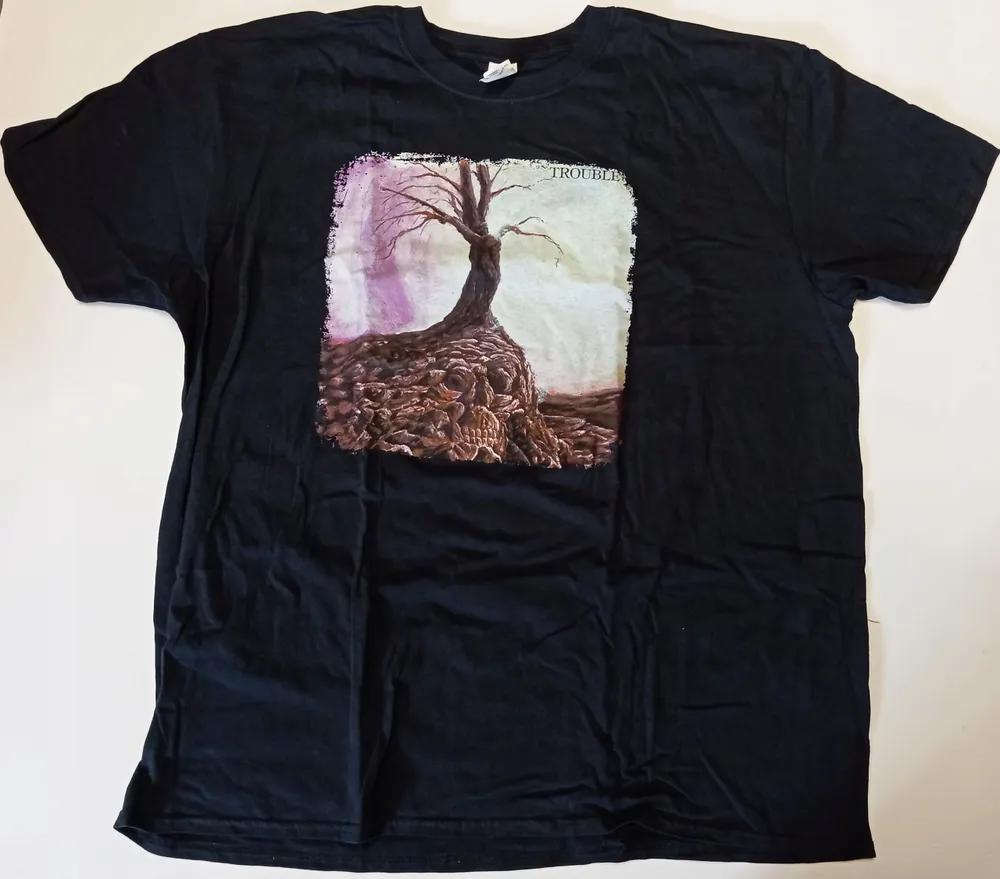 Unisex Short Sleeve Crew Neck Cotton T Shirt Trouble Doom M