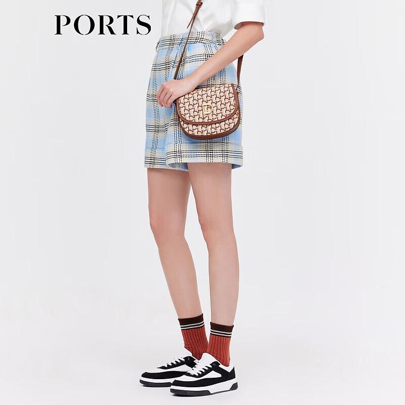 PORTS Women's French Plaid Casual Long Pants