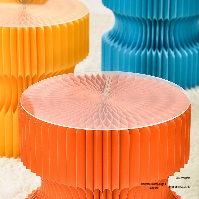 Qinyuan Xiaopin Transparent Acrylic Mat – Round, Thickened Plastic for Furniture (Non-Sellable Separately)