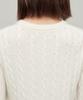 MUSINSA STANDARD WOMAN Women'S Angora Blend Cable Crew Neck Knit [Ivory]