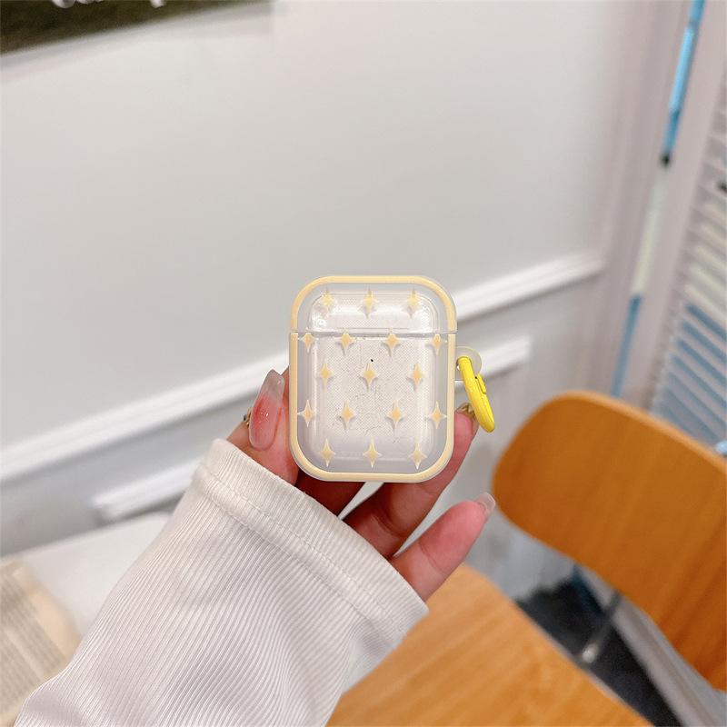 Étoiles à pois pour coque de protection AirPods Pro Apple Bluetooth 2ème 3ème génération housse d'écouteur mignonne petite fraîche femme