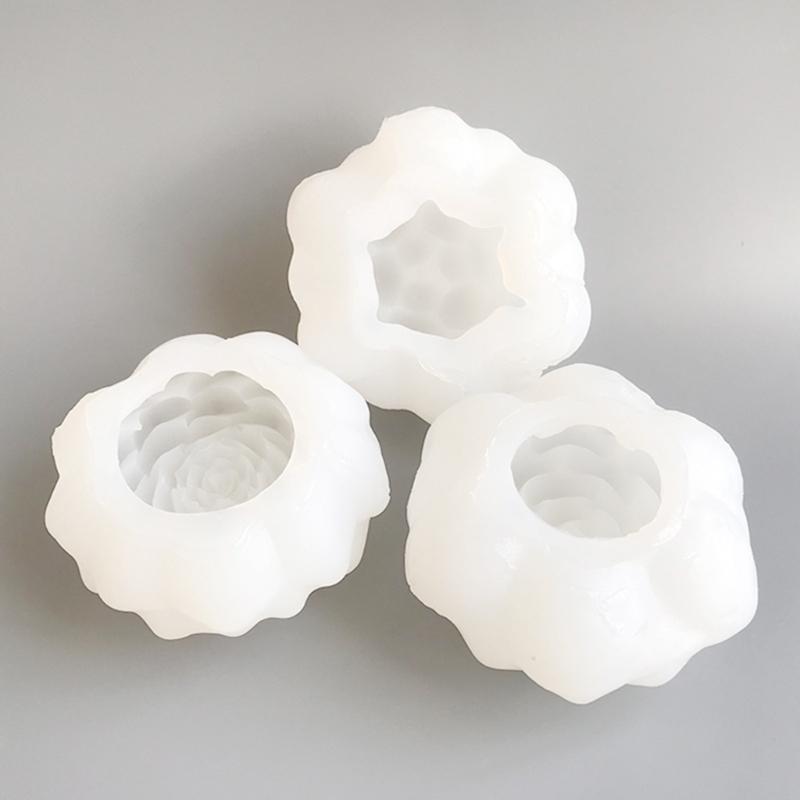 Flower Silicone Candle Molds for Making Candle Soap Home Decoration Multipurpose Floral Silicones Mould for Epoxy Resin