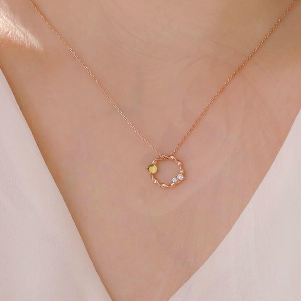 [Shine] Happy Birthday April 925 Silver Necklace
