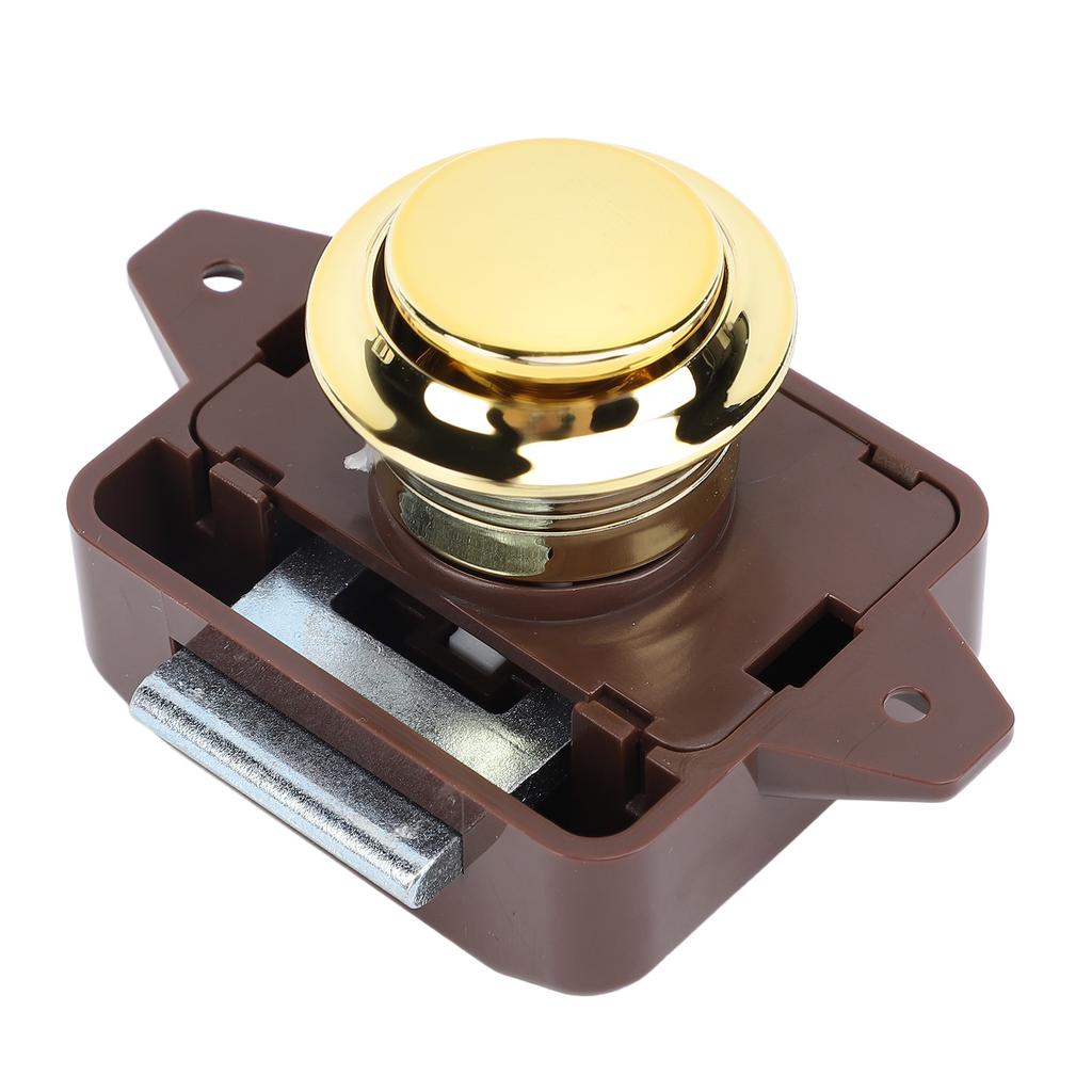 Cabinet Push Button Latch Stylish Look Keyless Cupboard Door Push Button Lock Latch for RV Yacht Motorhome Campervan