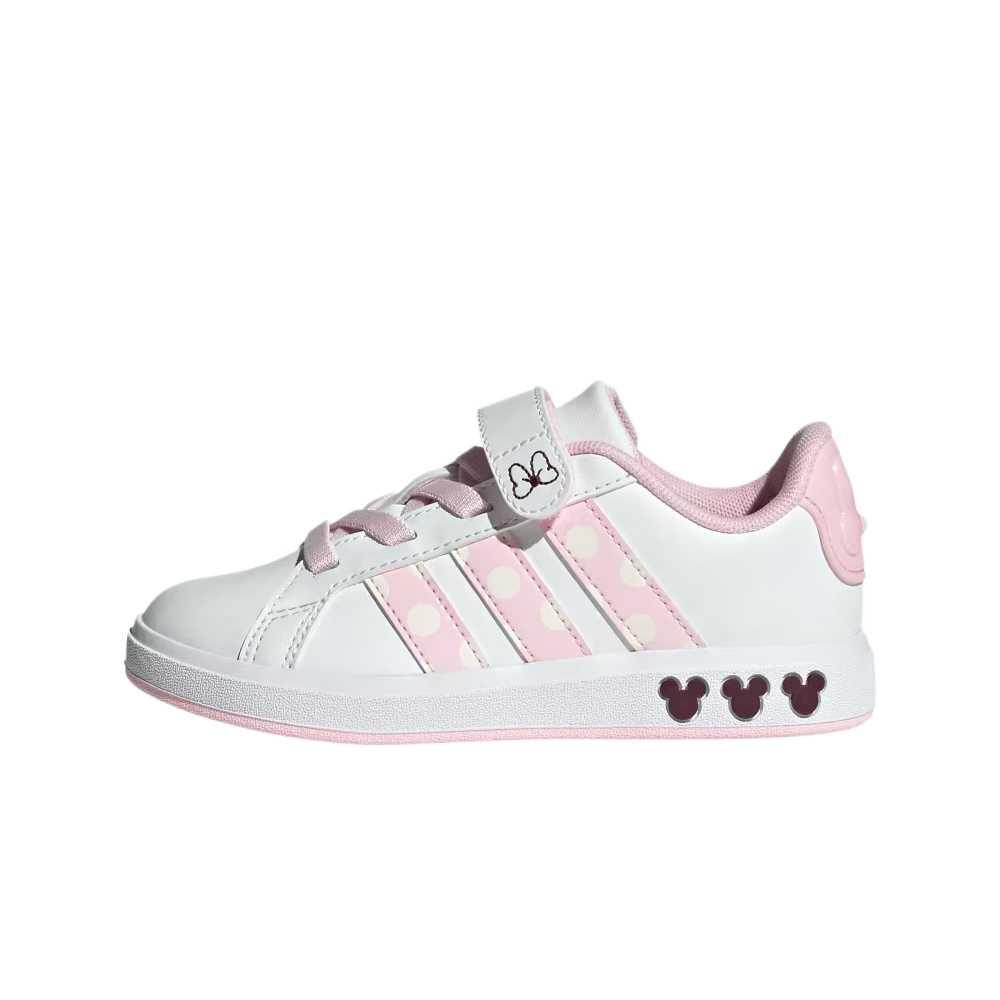 (GS) adidas x Disney Minnie Mouse Grand Court Cloud White Clear Pink Kids JR8134 EU 38⅔