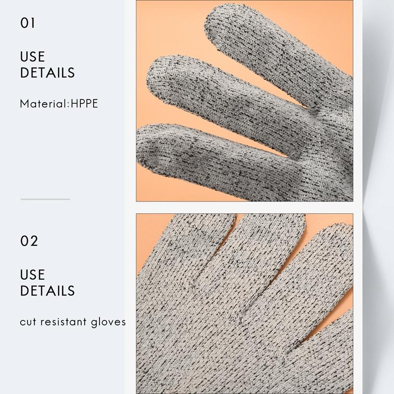Good-2 Pairs Cut Resistant Gloves Food Grade Level 5 ,Kitchen For Oyster
