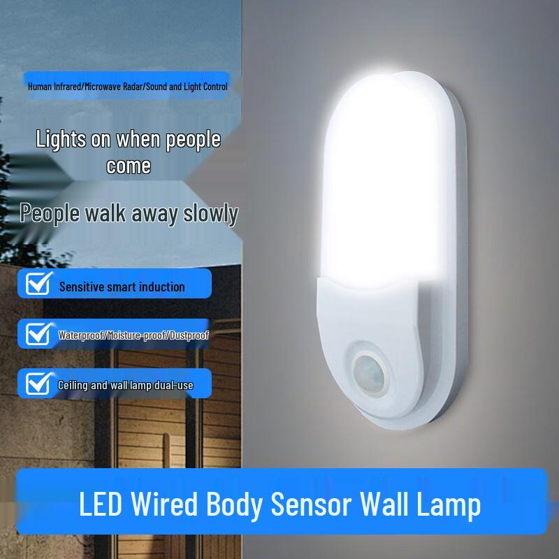 Biuyum Ultra-Thin LED Motion Sensor Wall Light