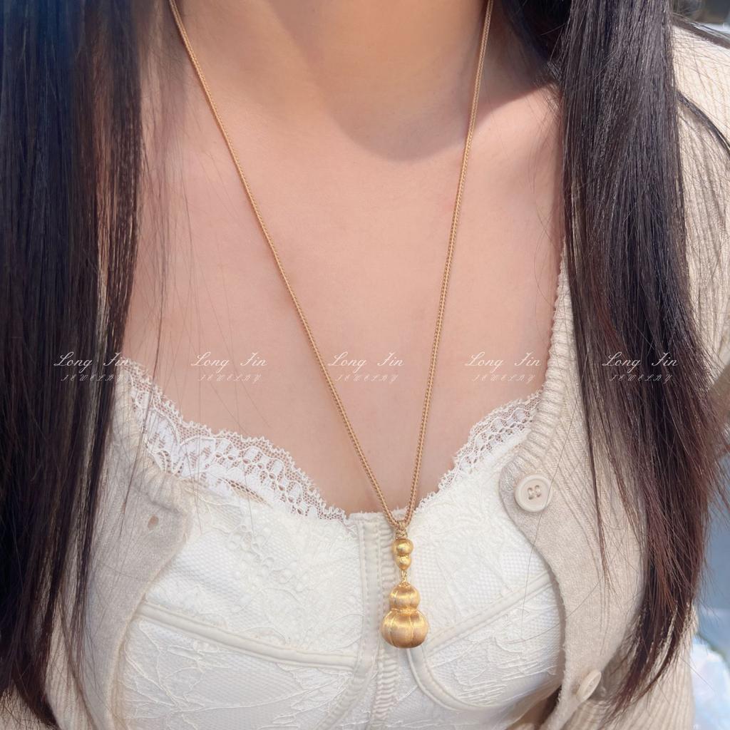 Jindian Has The Same Velvet Pumpkin Gourd Pendant Necklace, Golden Melon Full Of Fruitful Sweater Chain Temperament Women