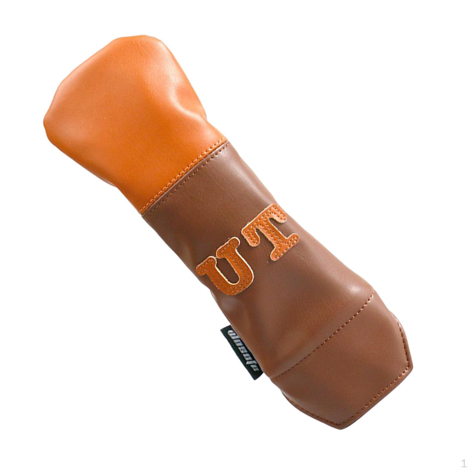 Leather Golf Club Head Covers for Wood Protection and Training UT 26X9CM