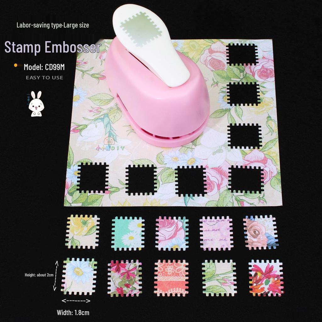 Effortless Stamp & Flower Punch Embosser for DIY Scrapbooking and Photo Frames