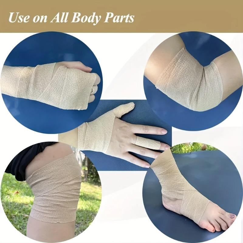 3pcs Disposable Self Adhesive Elastic Bandage 5cm*4.5m for Handle Tube Tightening Tattoo Accessories Gauze Tape First Aid Tool