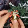 Christmas Small Bell Ornament Xmas Tree Garland Hanging Ornament Bow Bells Home Xmas New Year Gift Party Decor Supplies 2.5-5cm