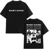 Unisex's Women Retro Fashion Short Sleeve T-shirts Rapper Baby Gang Album 2026 Merch T Shirt Hip Hop Oversized T-shirt Streetwear