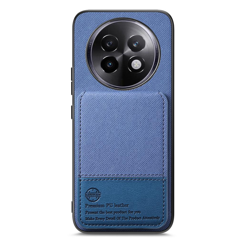 For Realme 13 Pro 5G (Global) Case Cloth Texture Leather+PC+TPU RFID Blocking Phone Cover with Card Holder