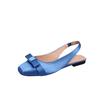 Summer Shoes Women Sandals Flat Silk Elegant Ladies Brand Shoes Fashion Luxury Flat Sandals Black Blue Plus Size 43