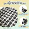 Soft Synthetic False Eyelashes 120 Individual Clusters 10 Rows Natural Volume Look Beginners