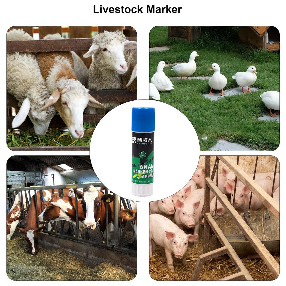 1 Piece Livestock Marking Crayon Wax Marker Pencil for Pig Cow Goat Sheep Horse Donkey Farming Supplies