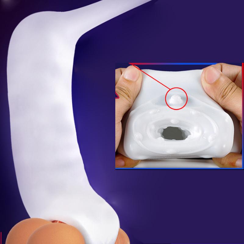 Högelasticitet Penisärm ProstataMassage PenisFörstoring Fördröjning av Utlösning Silikonkondomer G-punkt Sexleksaker för Män